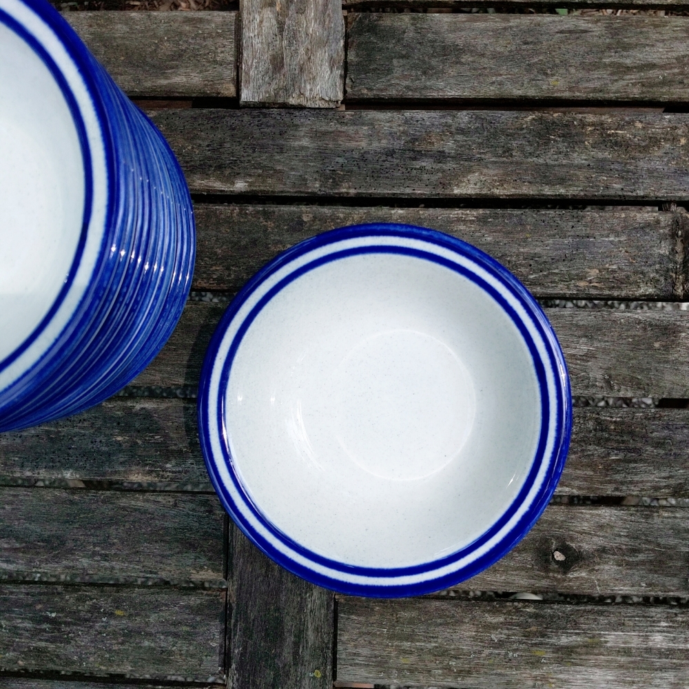Syracuse China Cobalt Blue Cereal Ceramic Bowl